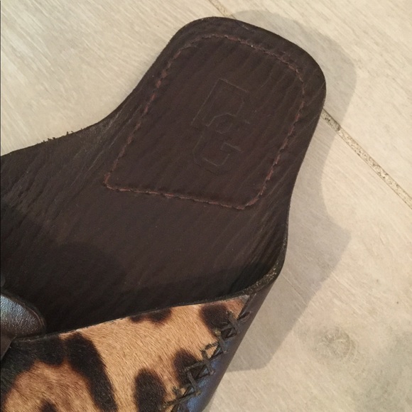 🆕 D&G leopard print leather sandals .. - Picture 2 of 5